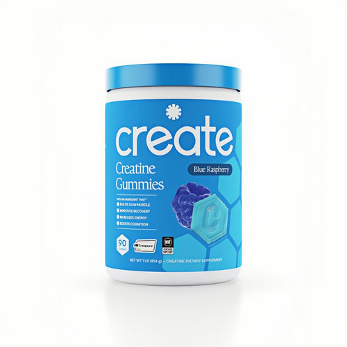 Create Creatine Monohydrate Gummies for Men & Women (Blue Raspberry)